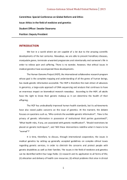 2. Ethics in the fields of medicine and genetics