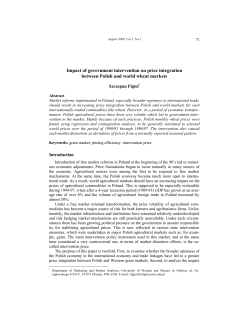 Impact of government intervention on price integration between