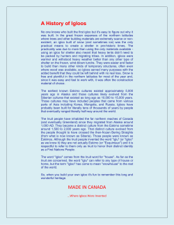 A History of Igloos MADE IN CANADA