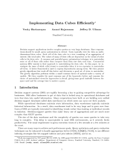Implementing Data Cubes Efficiently