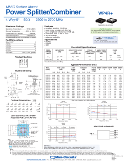 datasheet - Mini Circuits