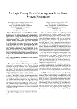 A Graph Theory Based New Approach for Power System Restoration