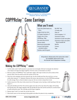 COPPRclay&trade; Cone Earrings