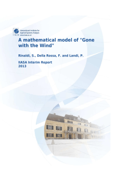 A mathematical model of "Gone with the Wind"