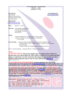 NEW~ *LATE FEE NOTICE: The current regular entry