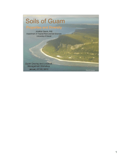 Soils of Guam