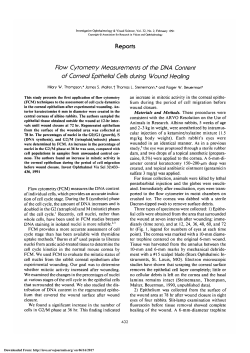 Flow cytometry measurements of the DNA content of corneal