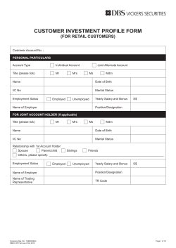 Client Investment Profile