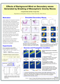 A Numerical Study on Secondary Waves Forced by Breaking of