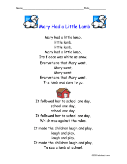 Mary Had a Little Lamb