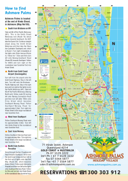 local Gold Coast area map