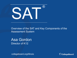 Overview of the SAT and Key Components of the