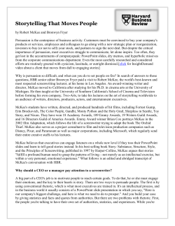 Storytelling That Moves People