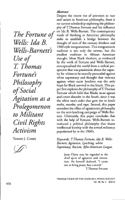 The Fortune of Wells: Ida B. Wells