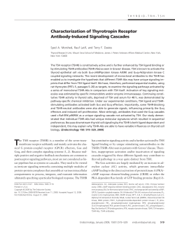 Characterization of Thyrotropin Receptor Antibody