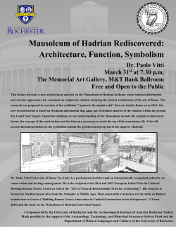 Mausoleum of Hadrian Rediscovered: Architecture, Function