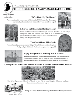 Fall 2015 Newsletter The Nickerson Family Association, Inc.