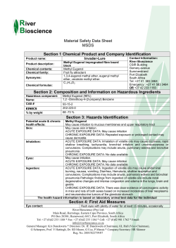 Material Safety Data Sheet