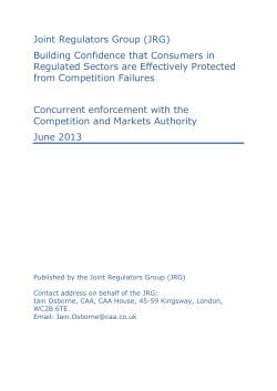 JRG concurrency working group