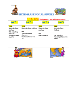 Sixth Grade Social studies - Saint Pius X Catholic School