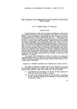 The Criteria for Homologous Radio Events Associated With Flares