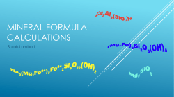 mineral formula calculations