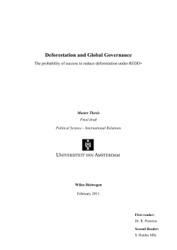 Deforestation and Global Governance - UvA-DARE