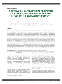 a review on antibacterial properties of extracts from psidium spp and