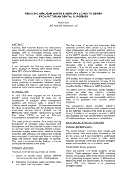 Paper Preparation Guidelines - Australian Water Association