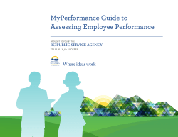 MyPerformance Guide to Assessing Employee Performance