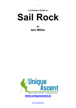 Sail Rock climbers guidebook