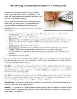 How a Painting Contractor Determines the Cost of Painting a Room