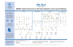 MOBIS® System Overview for Otto Bock Modular Lower Leg