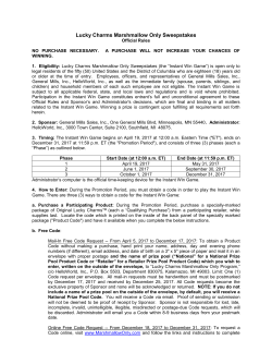 Official Rules - MarshmallowOnly.com