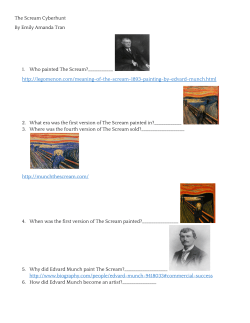 The Scream Cyberhunt By Emily Amanda Tran 1. Who painted The