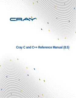Cray C and C++ Reference Manual (8.5) - CrayDoc