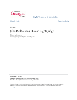 John Paul Stevens, Human Rights Judge