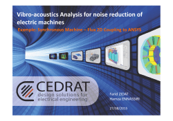 Electromagnetic and mechanical analysis using the coupling