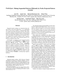 PrefixSpan: Mining Sequential Patterns
