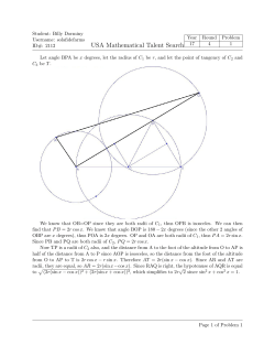 USA Mathematical Talent Search