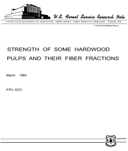 strength of some hardwood pulps and their fiber fractions