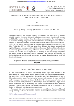 Print - Notes and Records