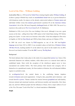 Lord of the Flies – William Golding