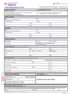Test Requisition Form
