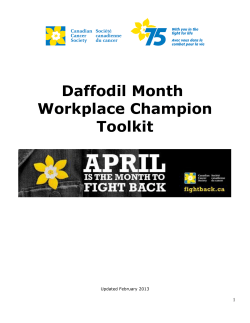 Daffodil Month Workplace Champion Toolkit