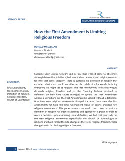 How the First Amendment is Limiting Religious Freedom