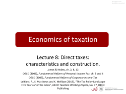 Economics of taxation