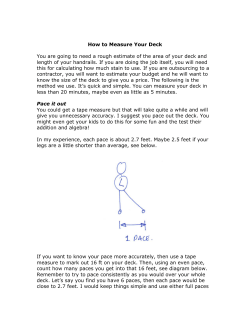 How to Measure Your Deck