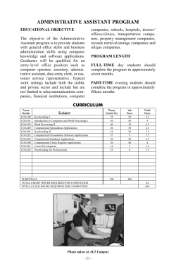 administrative assistant program
