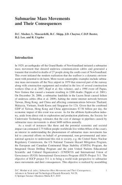 Submarine Mass Movements and Their